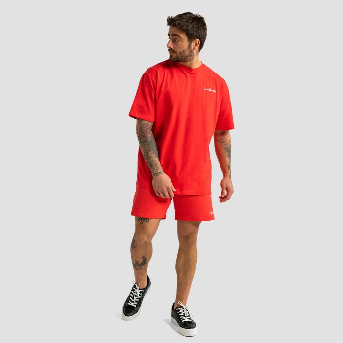 Limitless Oversized T-shirt Hot Red - GymBeam M