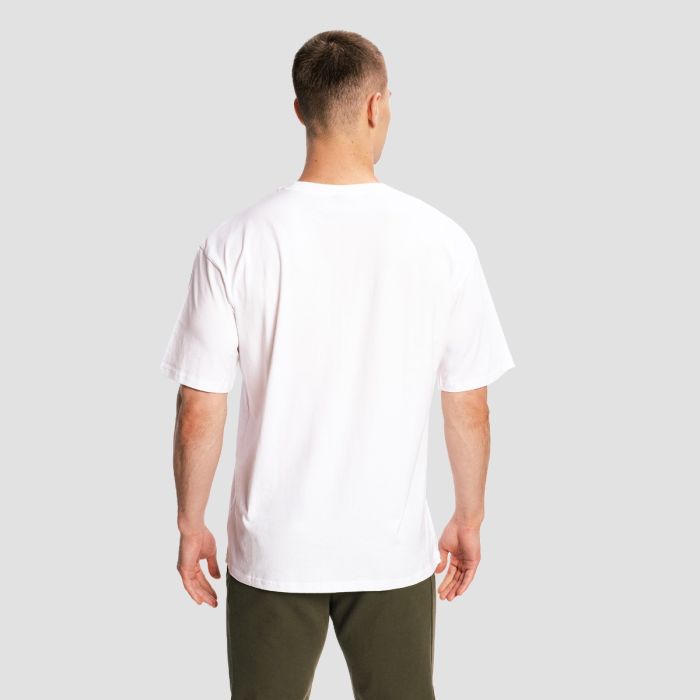 Limitless Oversized T-Shirt White - GymBeam XXXL