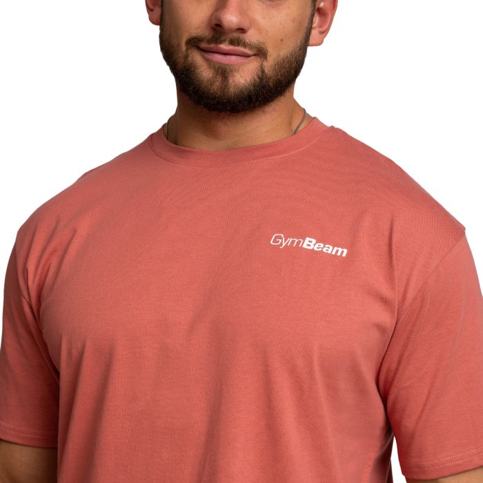 Limitless Oversized T-shirt Cinnamon - GymBeam XXL