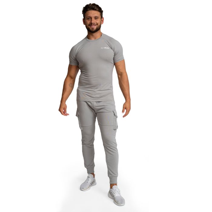 Men‘s Fitted TRN T-shirt Grey - GymBeam XXXL