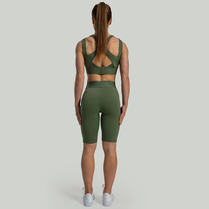 Women‘s Lunar Biker Shorts Cedar Green - STRIX L