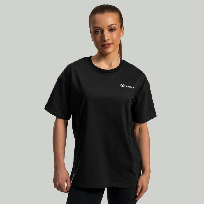 Women‘s Lunar Oversized Tee Black - STRIX XXL