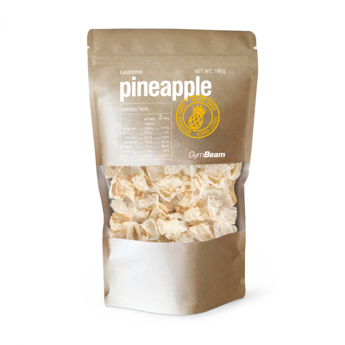 Lyophilized pineapple - GymBeam 100 g