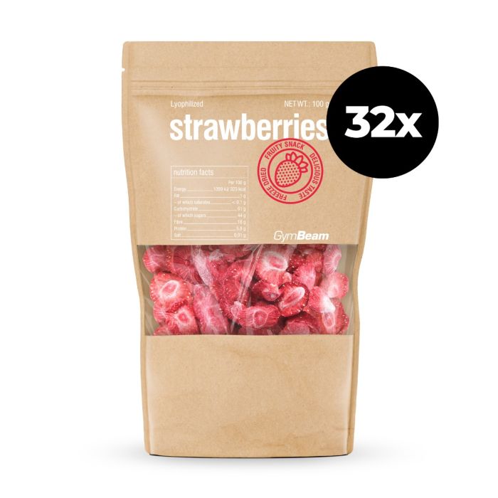 Lyophilized strawberries - GymBeam 30 g