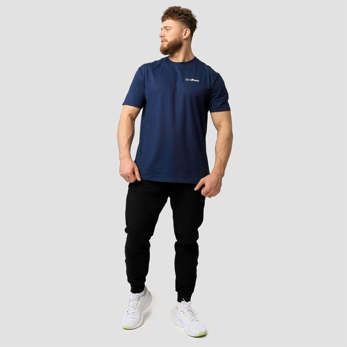 Men‘s Basic T-Shirt Navy Blue - GymBeam XXXL