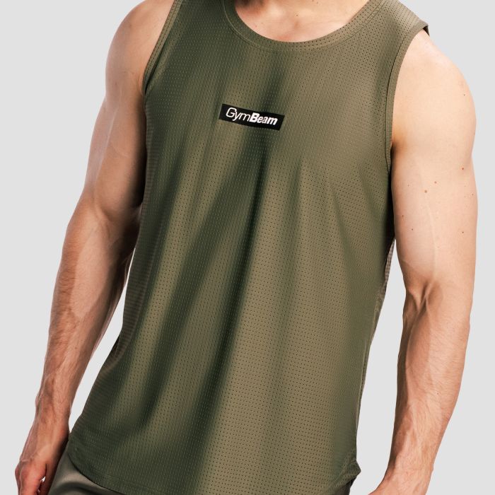Men‘s Combat Tank Top Olive Grey - GymBeam XXL