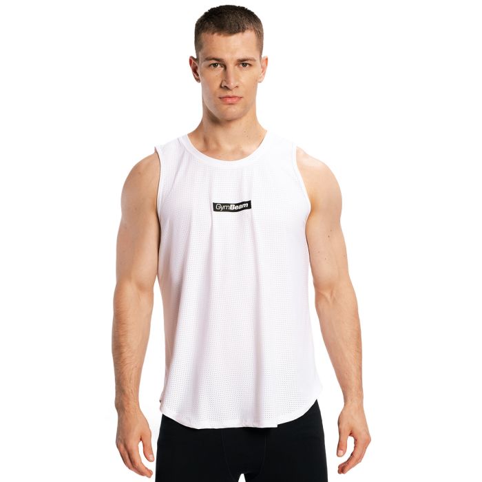 Men‘s Combat Tank Top White - GymBeam XXL