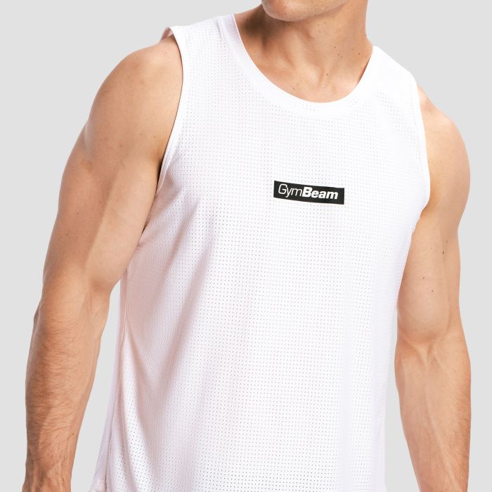 Men‘s Combat Tank Top White - GymBeam XXL