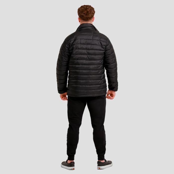 Men‘s Puffer Jacket Black/Orange - GymBeam XL