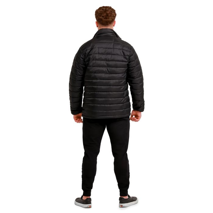 Men‘s Puffer Jacket Black/Orange - GymBeam XL