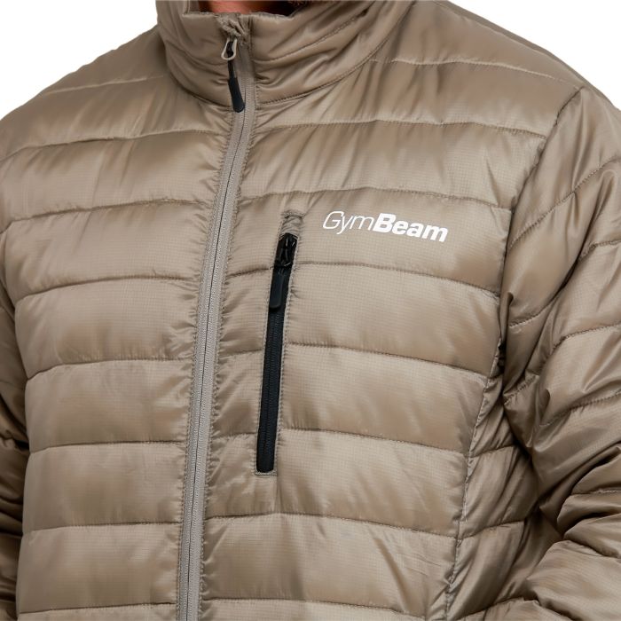 Men‘s Puffer Jacket Vetiver/Black - GymBeam XXL