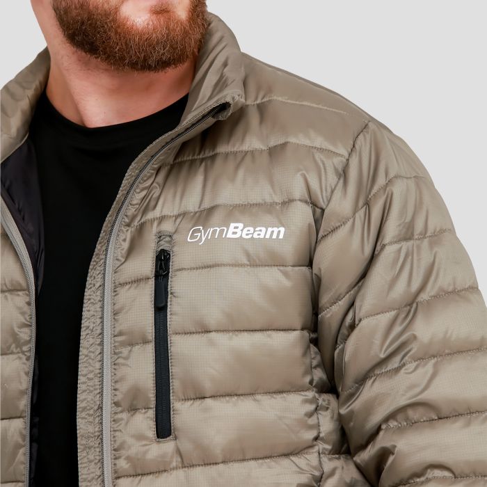 Men‘s Puffer Jacket Vetiver/Black - GymBeam XXL