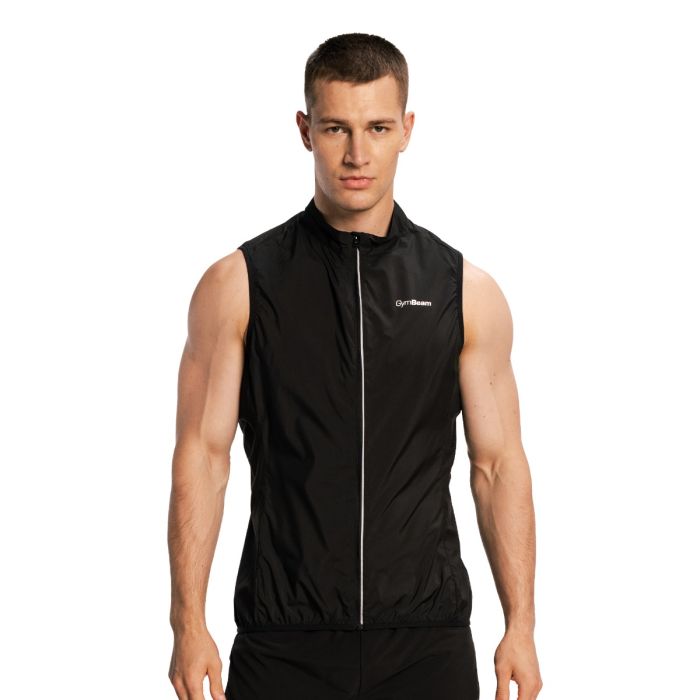 Men‘s Pulse X Running Gilet Black - GymBeam XXL