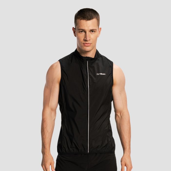 Men‘s Pulse X Running Gilet Black - GymBeam XXL