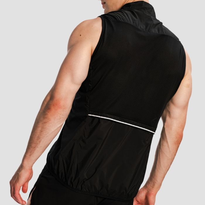 Men‘s Pulse X Running Gilet Black - GymBeam XXL