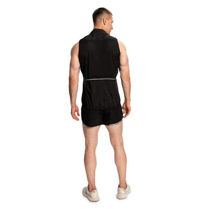 Men‘s Pulse X Running Gilet Black - GymBeam XXL