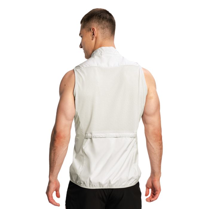Men‘s Pulse X Running Gilet Gray - GymBeam XXL