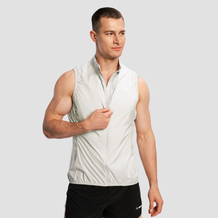 Men‘s Pulse X Running Gilet Gray - GymBeam XXL