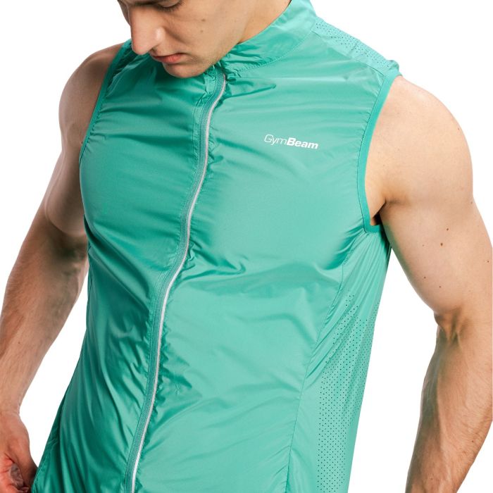 Men‘s Pulse X Running Gilet Green - GymBeam XXL
