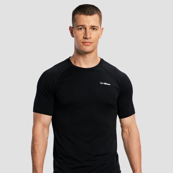 Men‘s Pulse X  Running T-shirt Black - GymBeam XXL