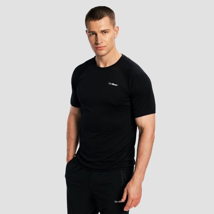 Men‘s Pulse X  Running T-shirt Black - GymBeam XXL