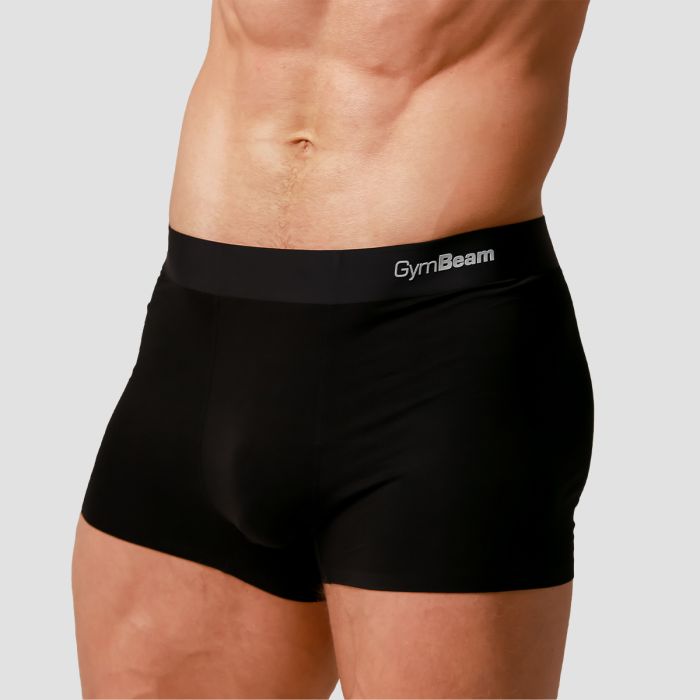 Men’s Soft Boxers 2Pack Black - GymBeam XXXL