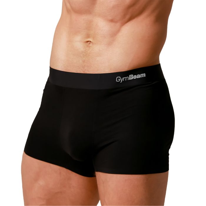 Men’s Soft Boxers 2Pack Black - GymBeam XXXL