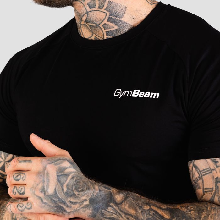 Men‘s Fitted TRN T-shirt Black - GymBeam XXXL