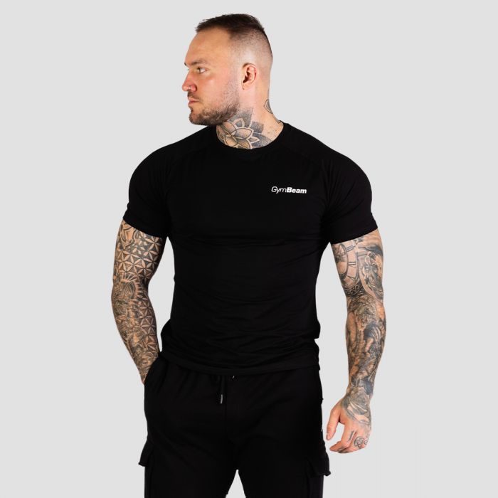 Men‘s Fitted TRN T-shirt Black - GymBeam XXXL