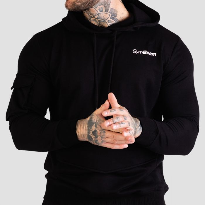 Men‘s TRN Hoodie Black - GymBeam XXXL