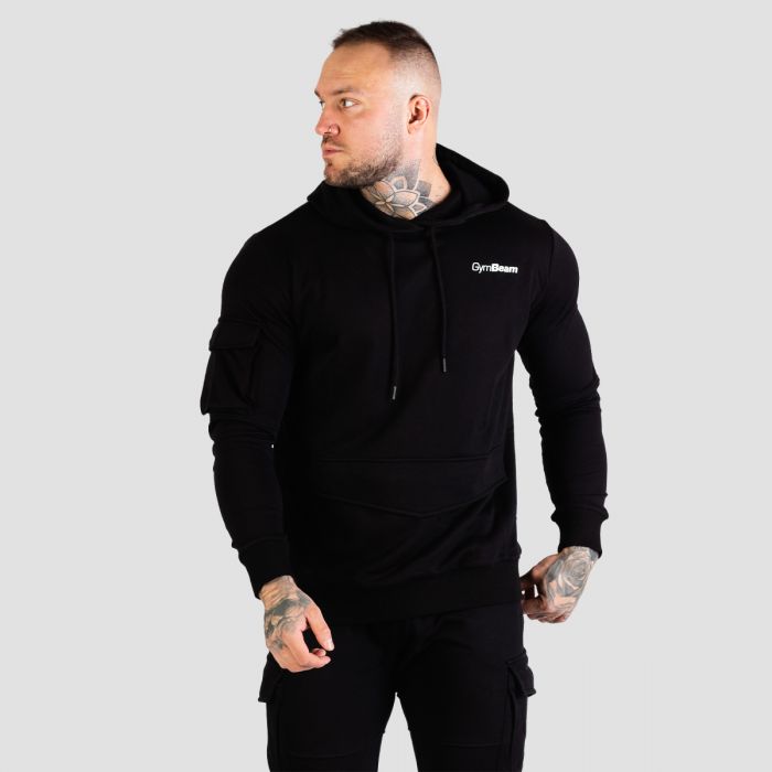 Men‘s TRN Hoodie Black - GymBeam XXXL
