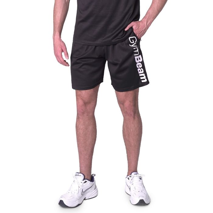 Mesh Shorts Essence Black - GymBeam XXL