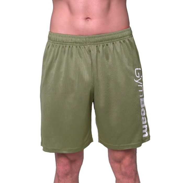 Mesh Shorts Essence Green- GymBeam XXL