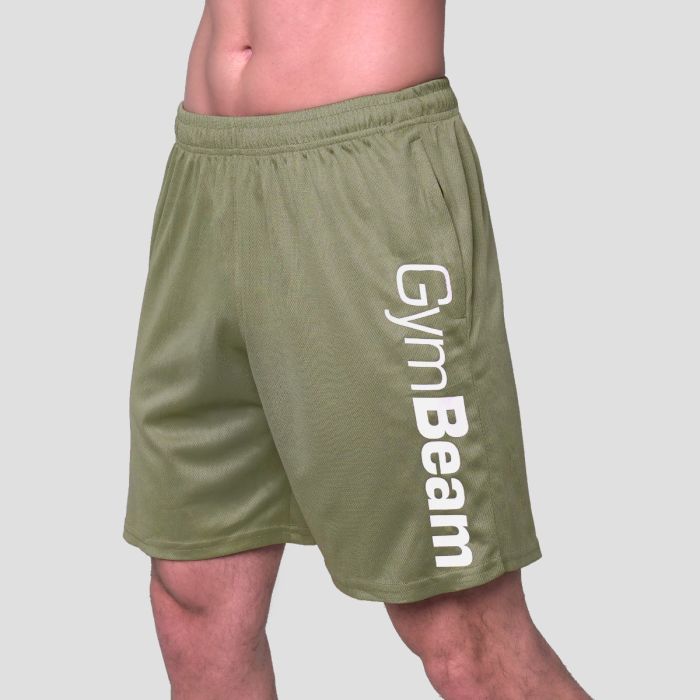 Mesh Shorts Essence Green- GymBeam XXL