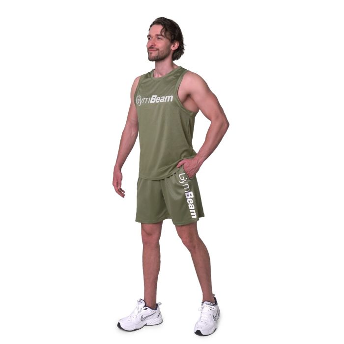 Mesh Shorts Essence Green- GymBeam XXL