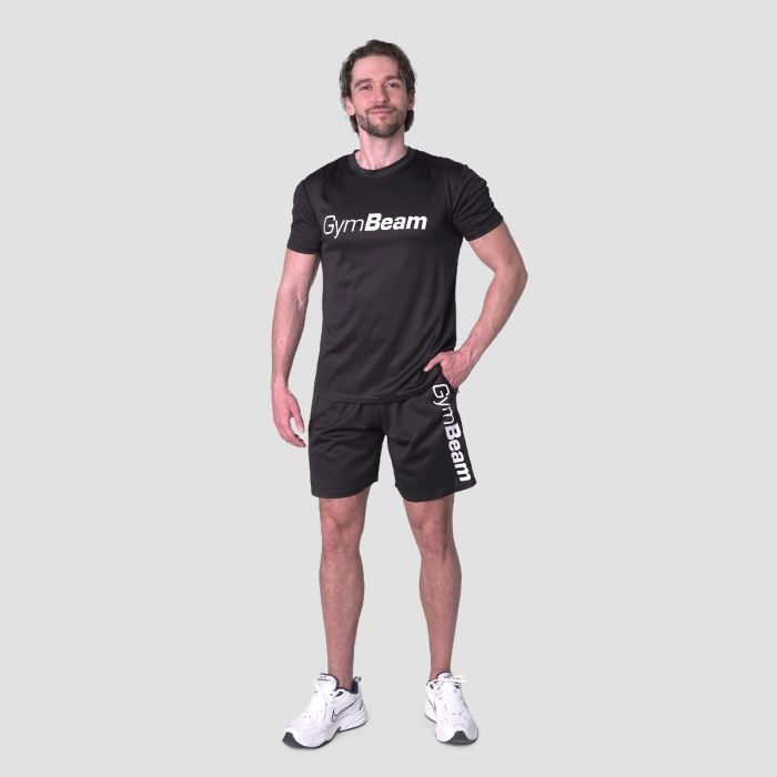 Mesh T-Shirt Essence Black - GymBeam XXL