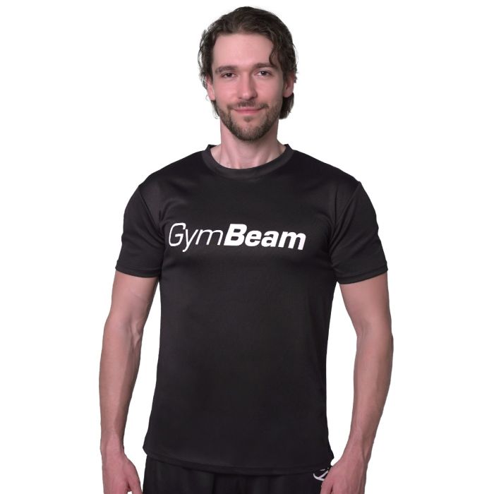 Mesh T-Shirt Essence Black - GymBeam XXL