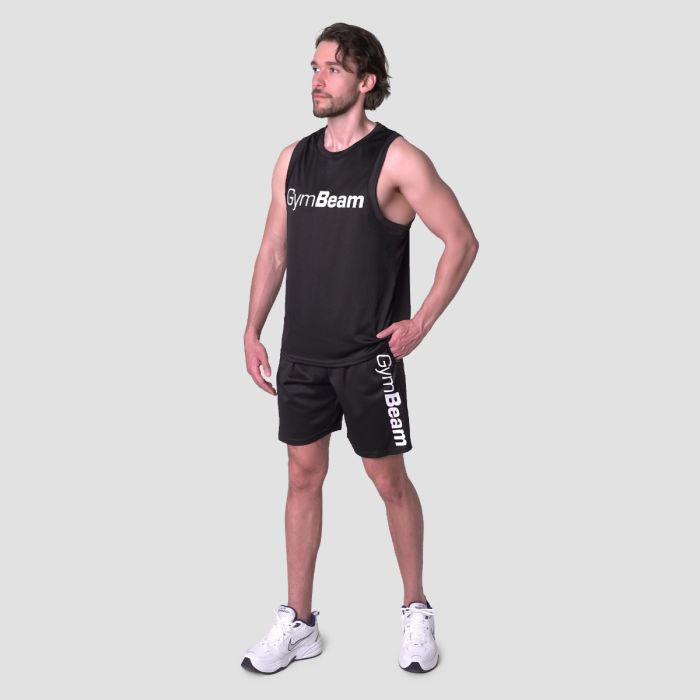Mesh Tanktop Essence Black - GymBeam XXL