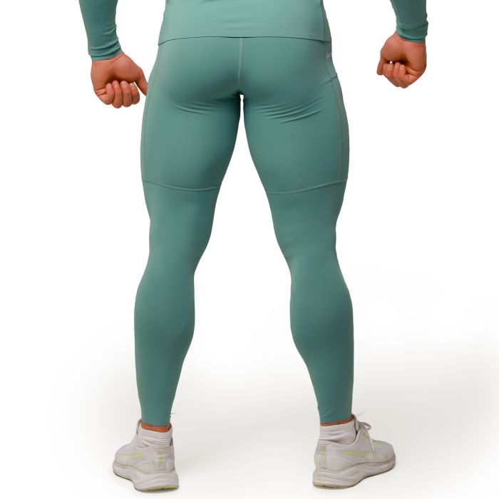 Mid Compression Leggings Blue - GymBeam L