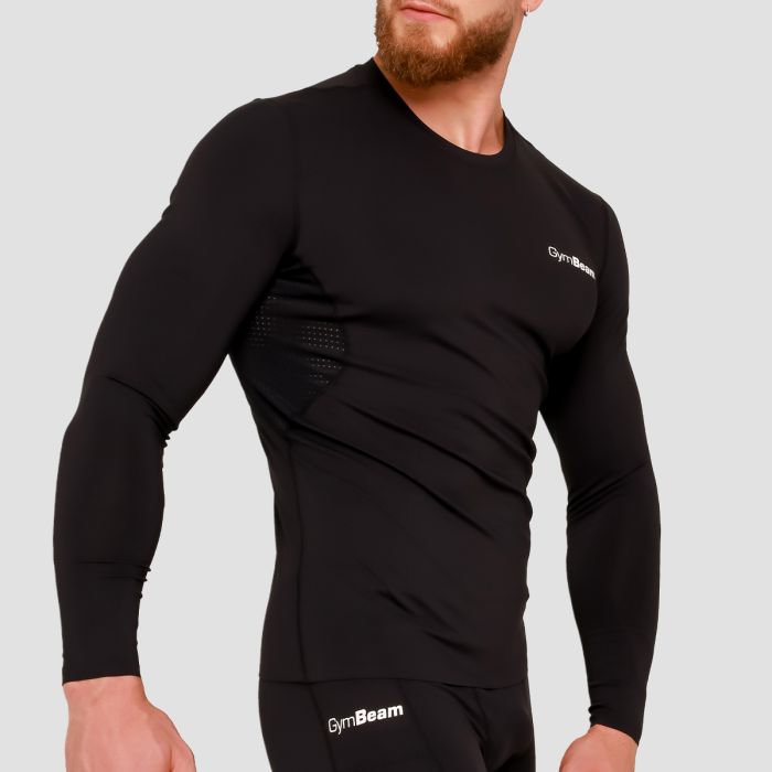 High Compression Long Sleeve T-shirt Black - GymBeam XXXL