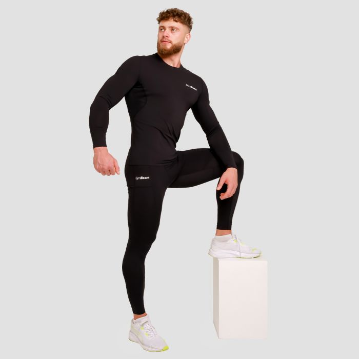 High Compression Long Sleeve T-shirt Black - GymBeam XXXL