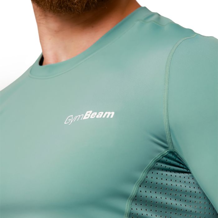 Mid Compression Long Sleeve T-shirt Blue - GymBeam XXXL