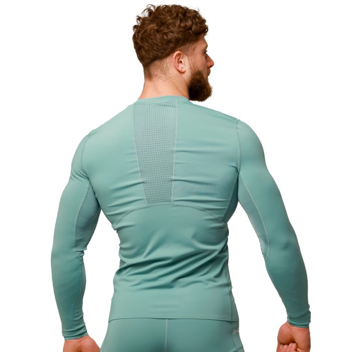 Mid Compression Long Sleeve T-shirt Blue - GymBeam XXXL