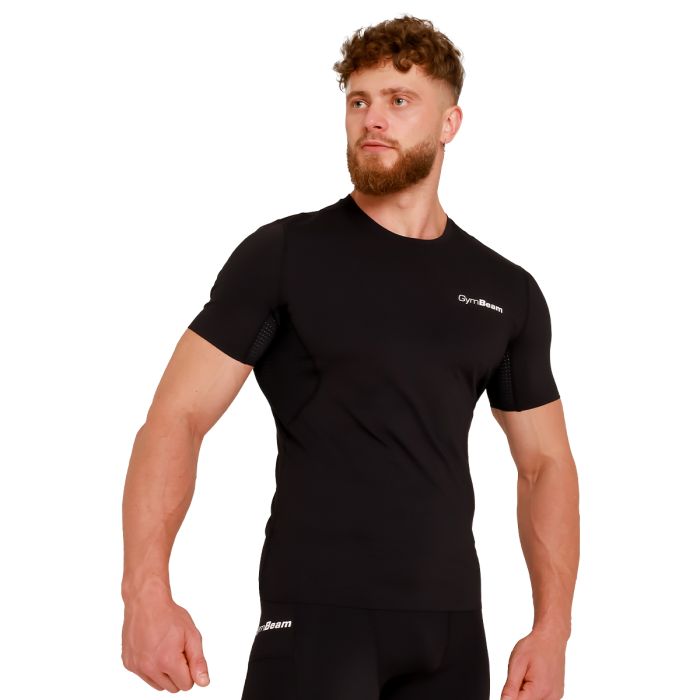 High Compression T-shirt Black - GymBeam XXXL