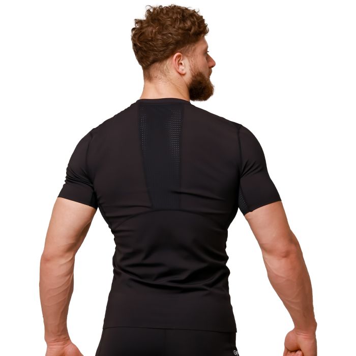 Mid Compression T-shirt Black - GymBeam XXXL