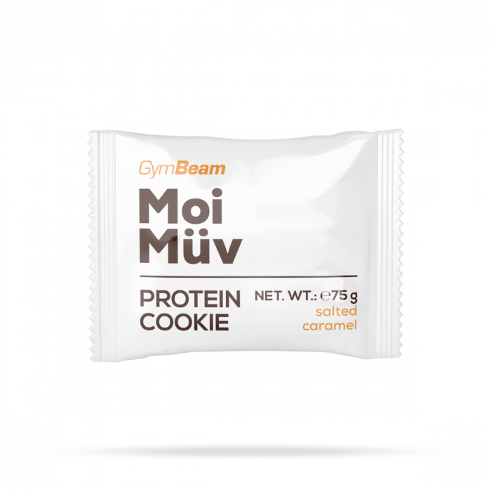 MoiMüv Protein Cookie - GymBeam lemon and white chocolate - 12 x 75 g