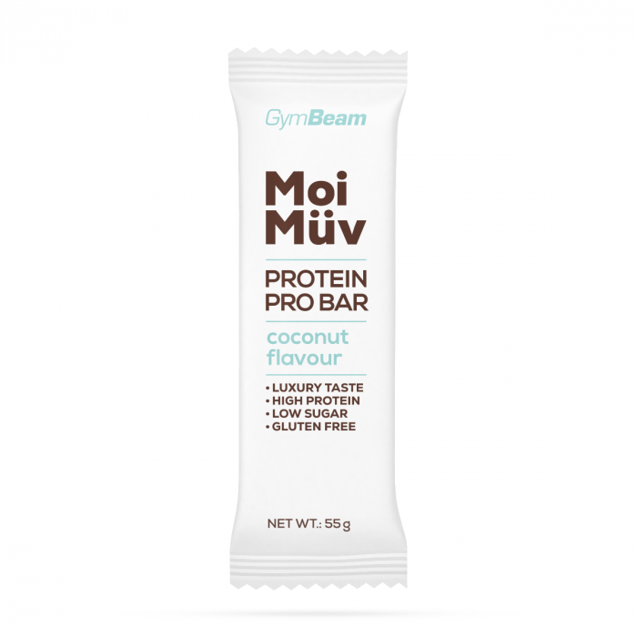 MoiMüv Protein Pro Bar - GymBeam 12 x 55 g - cookie dough