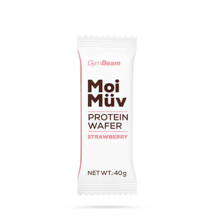 MoiMüv Protein Wafer - GymBeam 16 x 40 g - vanilla