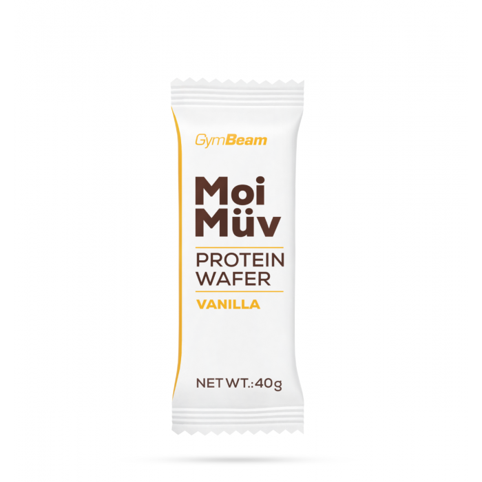 MoiMüv Protein Wafer - GymBeam 16 x 40 g - vanilla