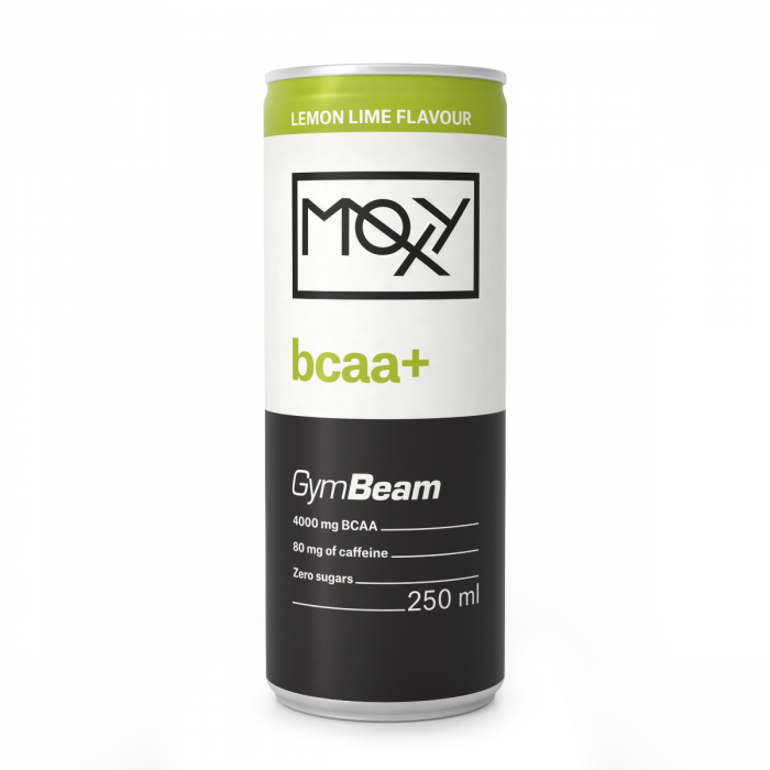 Moxy bcaa+ Energy Drink 250 ml - GymBeam 24 x 250 ml - lemon lime